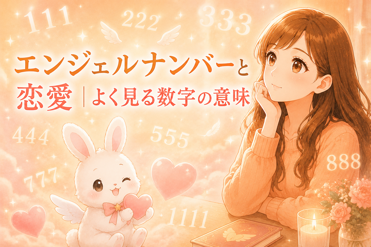 エンジェルナンバーと恋愛｜よく見る数字の意味