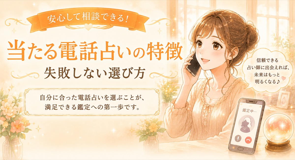 当たる電話占いの特徴|失敗しない選び方