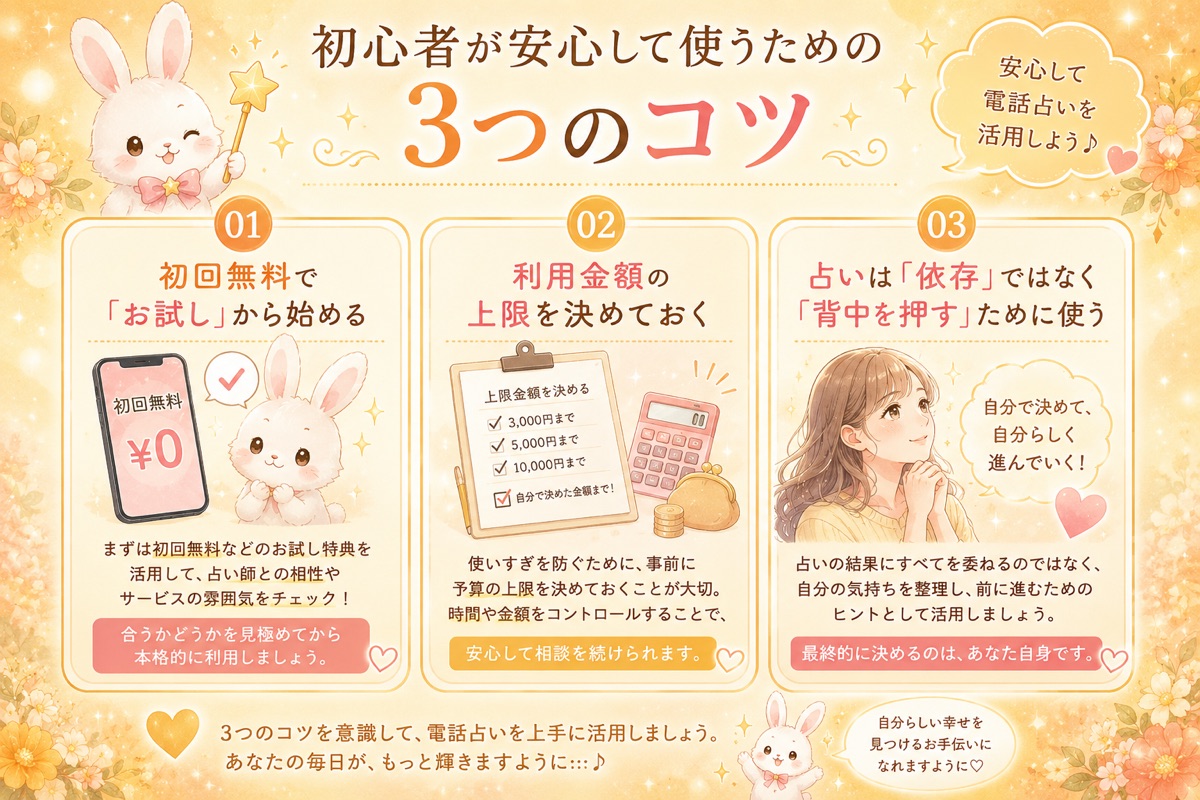 初心者が安心して使うための3つのコツ