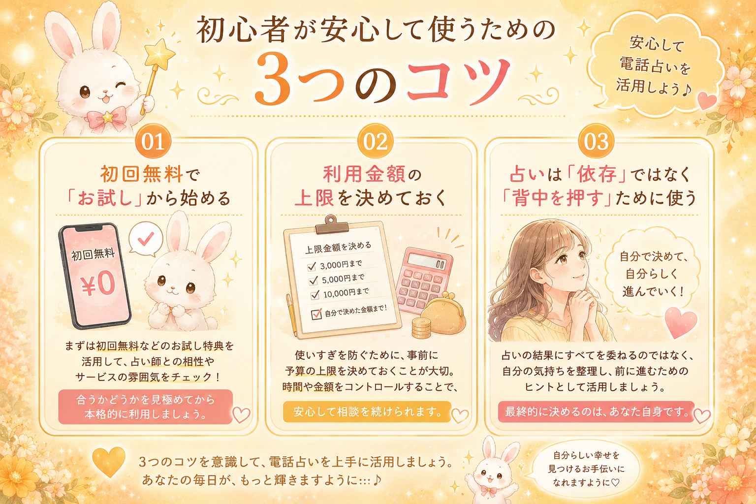 初心者が安心して使うための3つのコツ