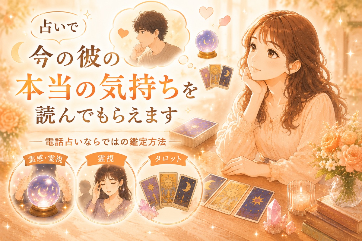 占いで今の彼の本当の気持ちを読んでもらえる