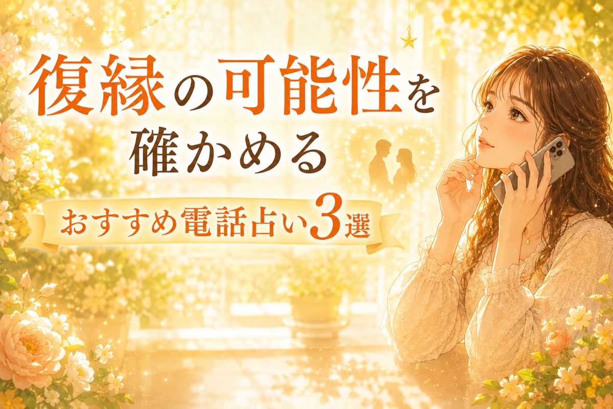 復縁の可能性を確かめるおすすめ電話占い3選