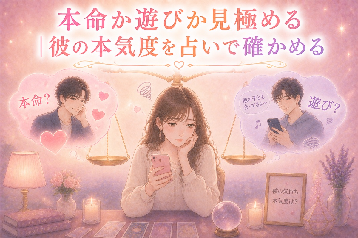 本命か遊びか見極める｜彼の本気度を占いで確かめる