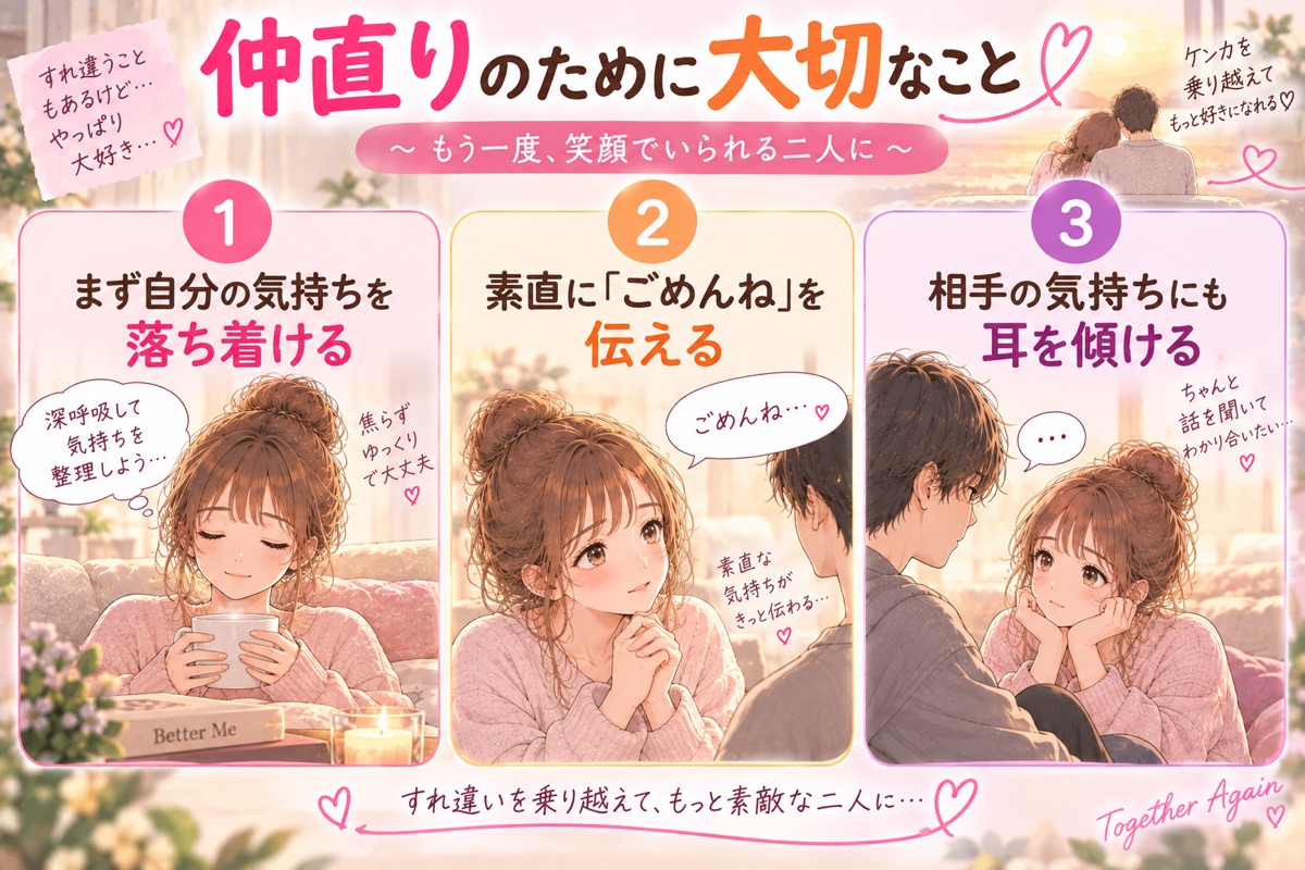 彼氏と仲直りするために大切なこと