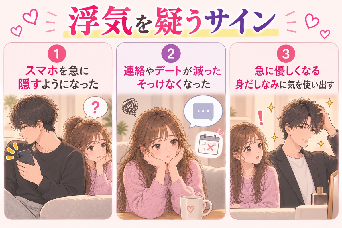 浮気を疑うサイン