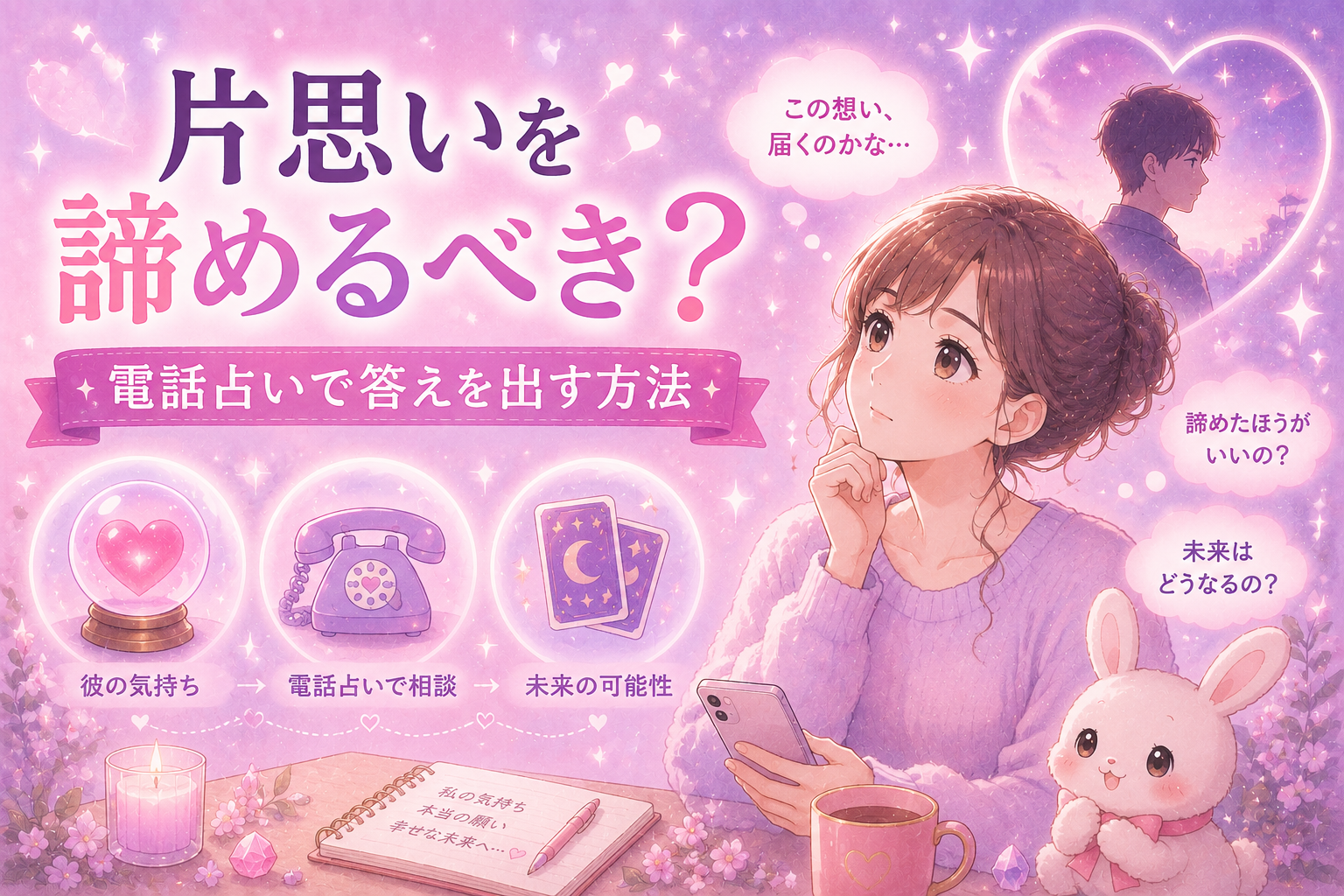 片思いを諦めるべき？｜電話占いで答えを出す方法