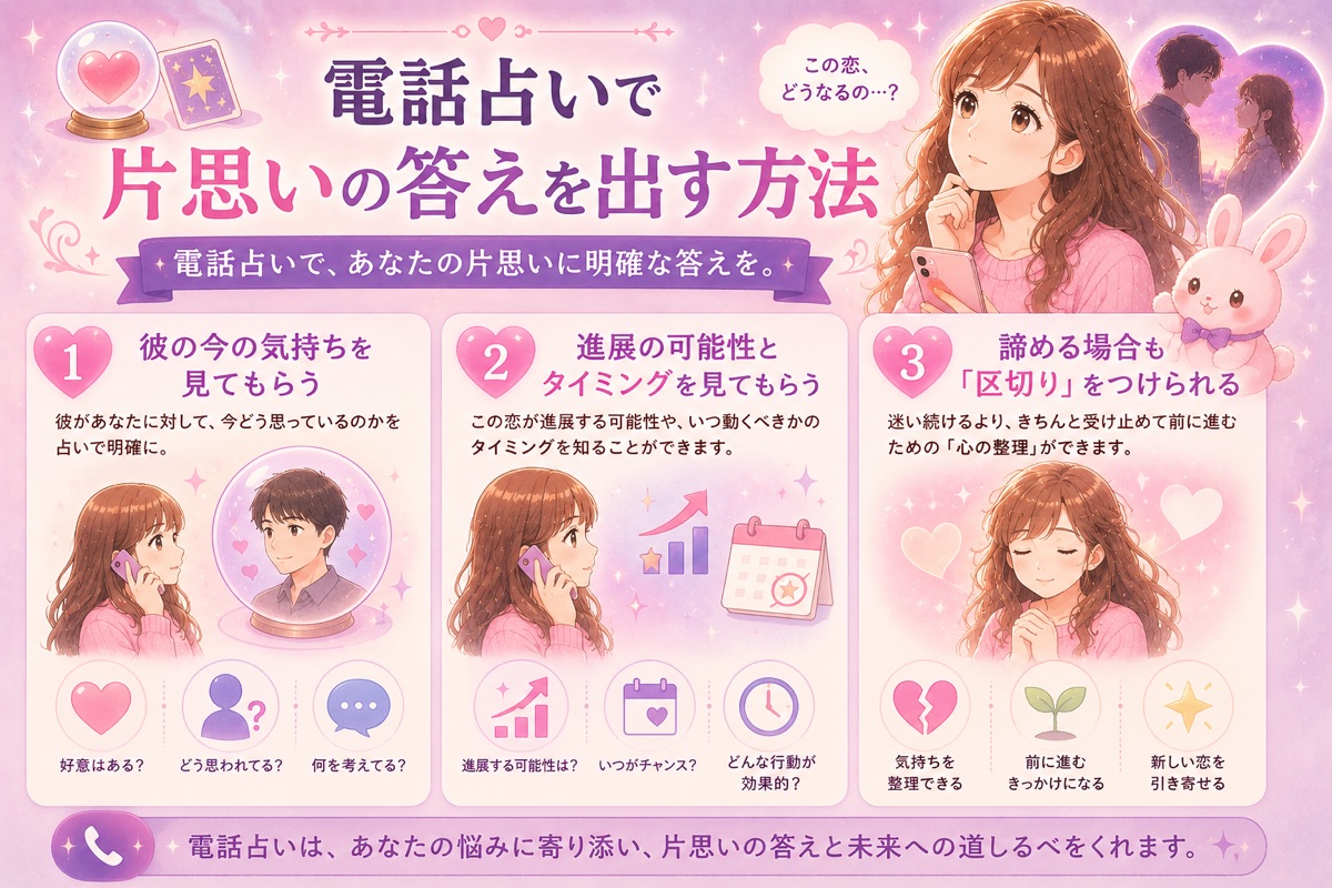 電話占いで片思いの答えを出す方法