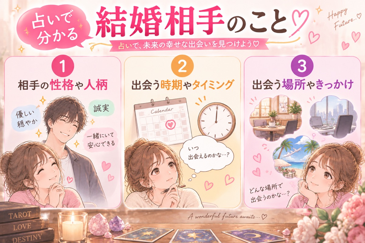 占いで分かる結婚相手のこと