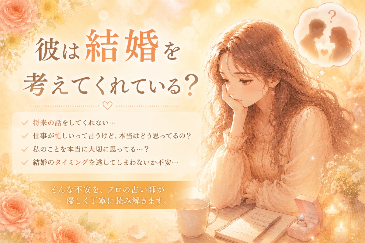 彼は結婚を考えてくれているの？と不安になるとき