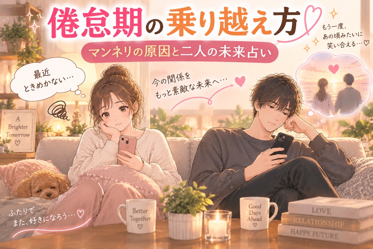 倦怠期の乗り越え方｜マンネリの原因と二人の未来占い
