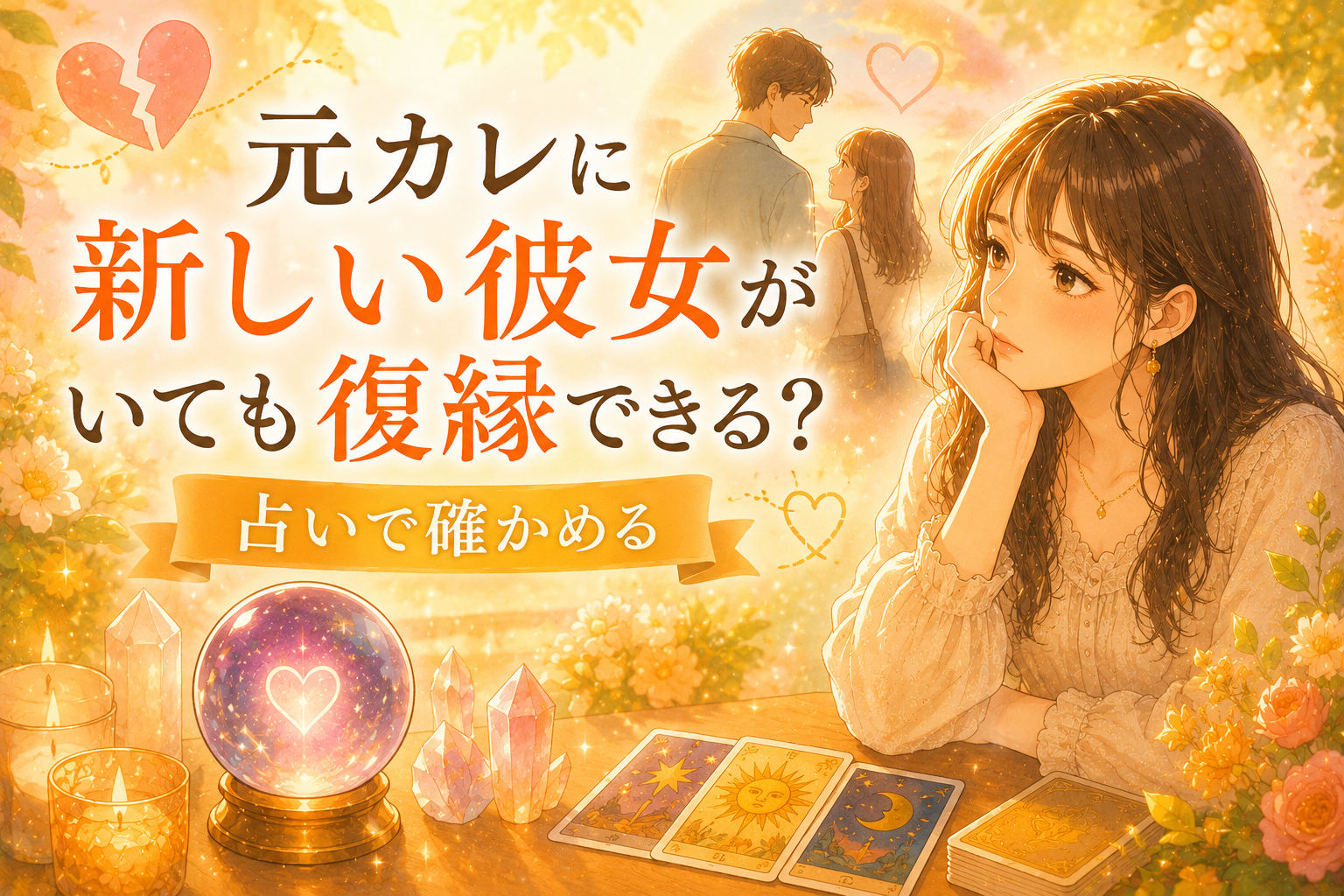 元カレに新しい彼女がいても復縁できる？占いで確かめる