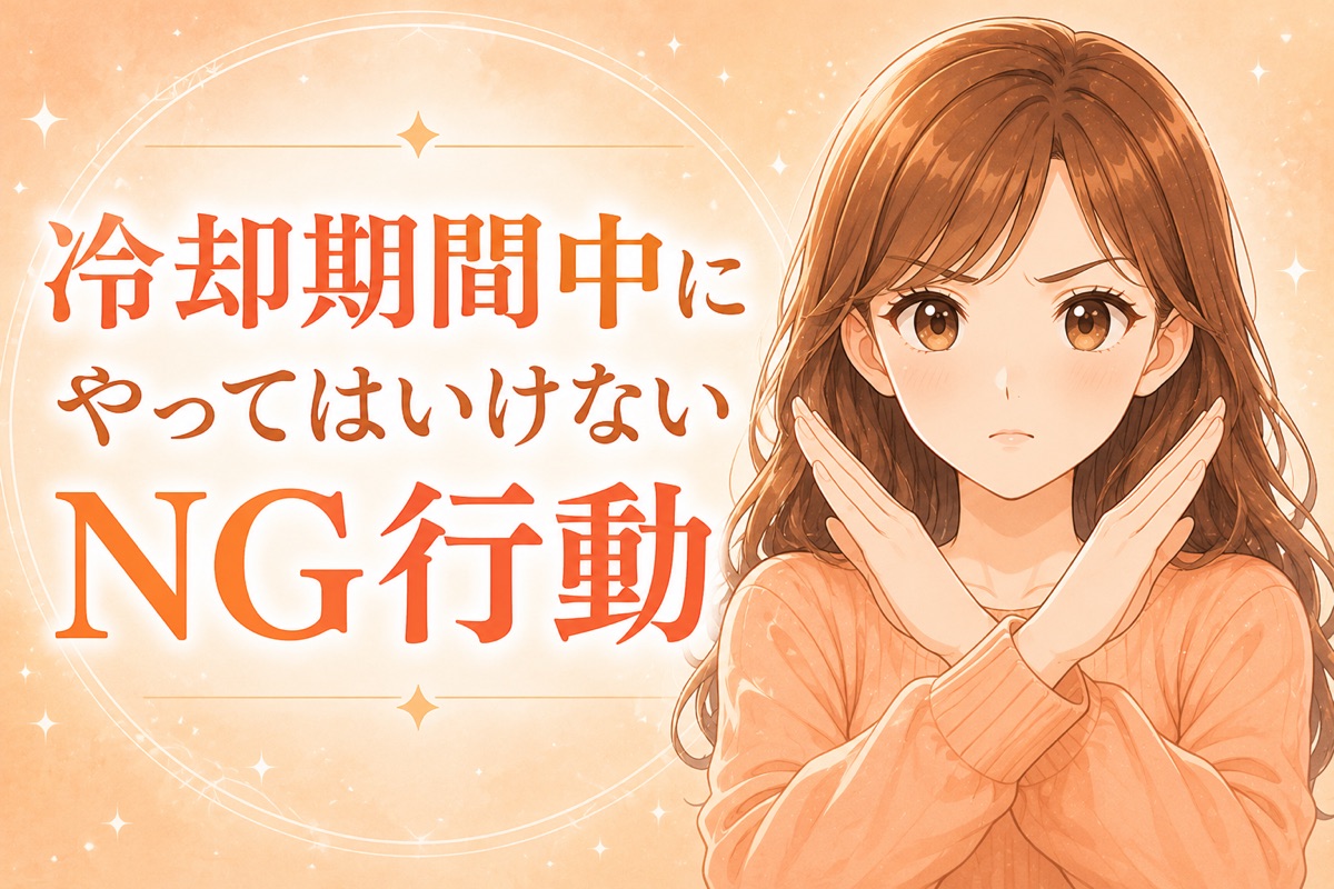 冷却期間中にやってはいけないNG行動