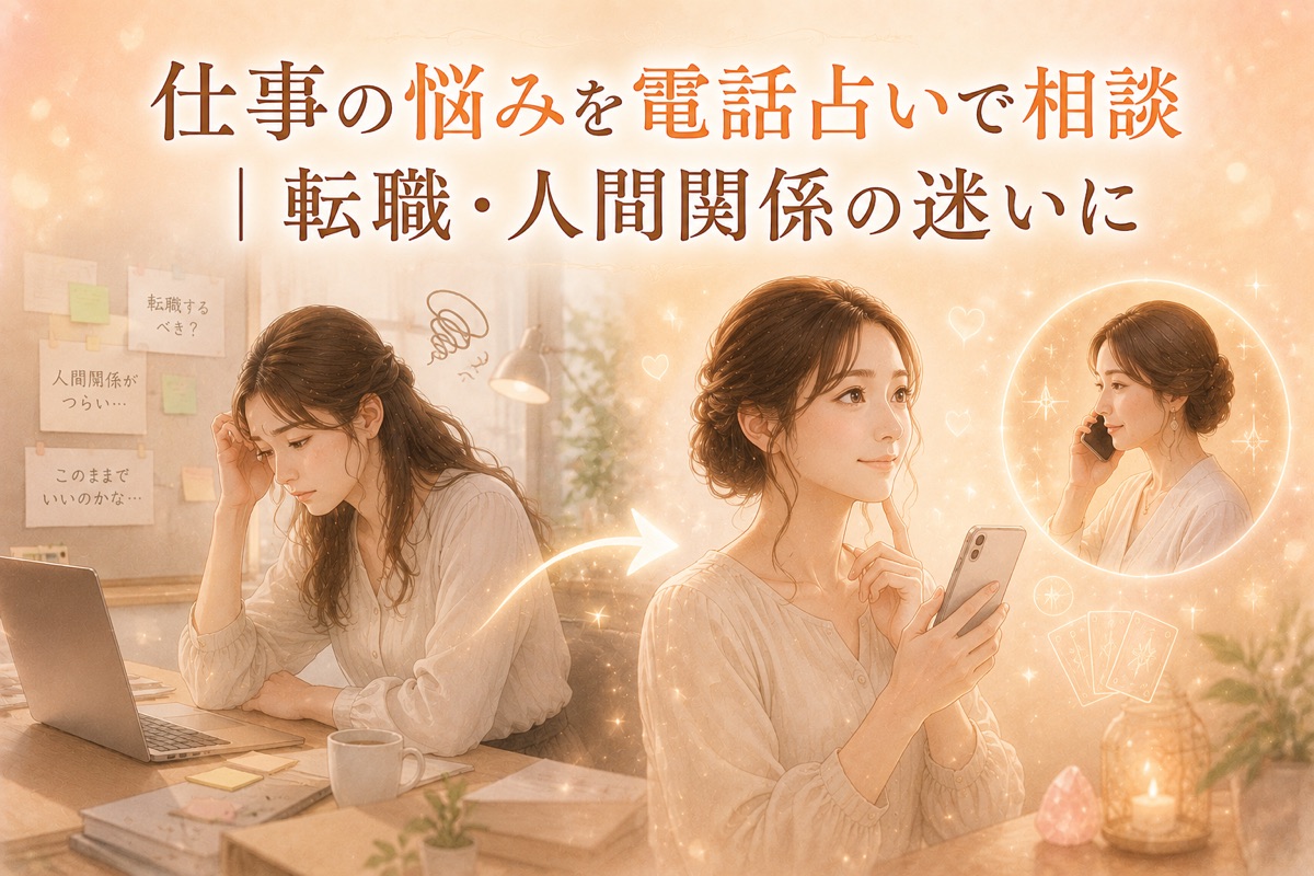 仕事の悩みを電話占いで相談｜転職・人間関係の迷いに