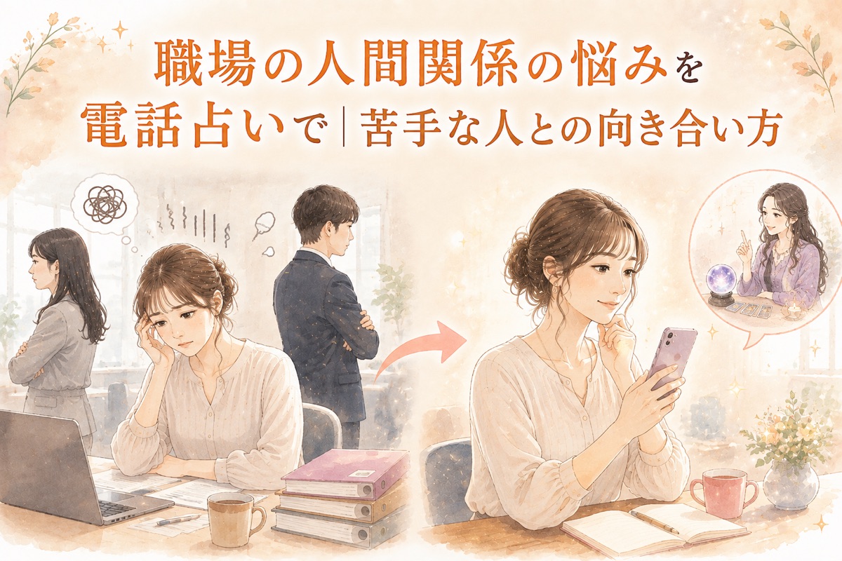 職場の人間関係の悩みを電話占いで｜苦手な人との向き合い方