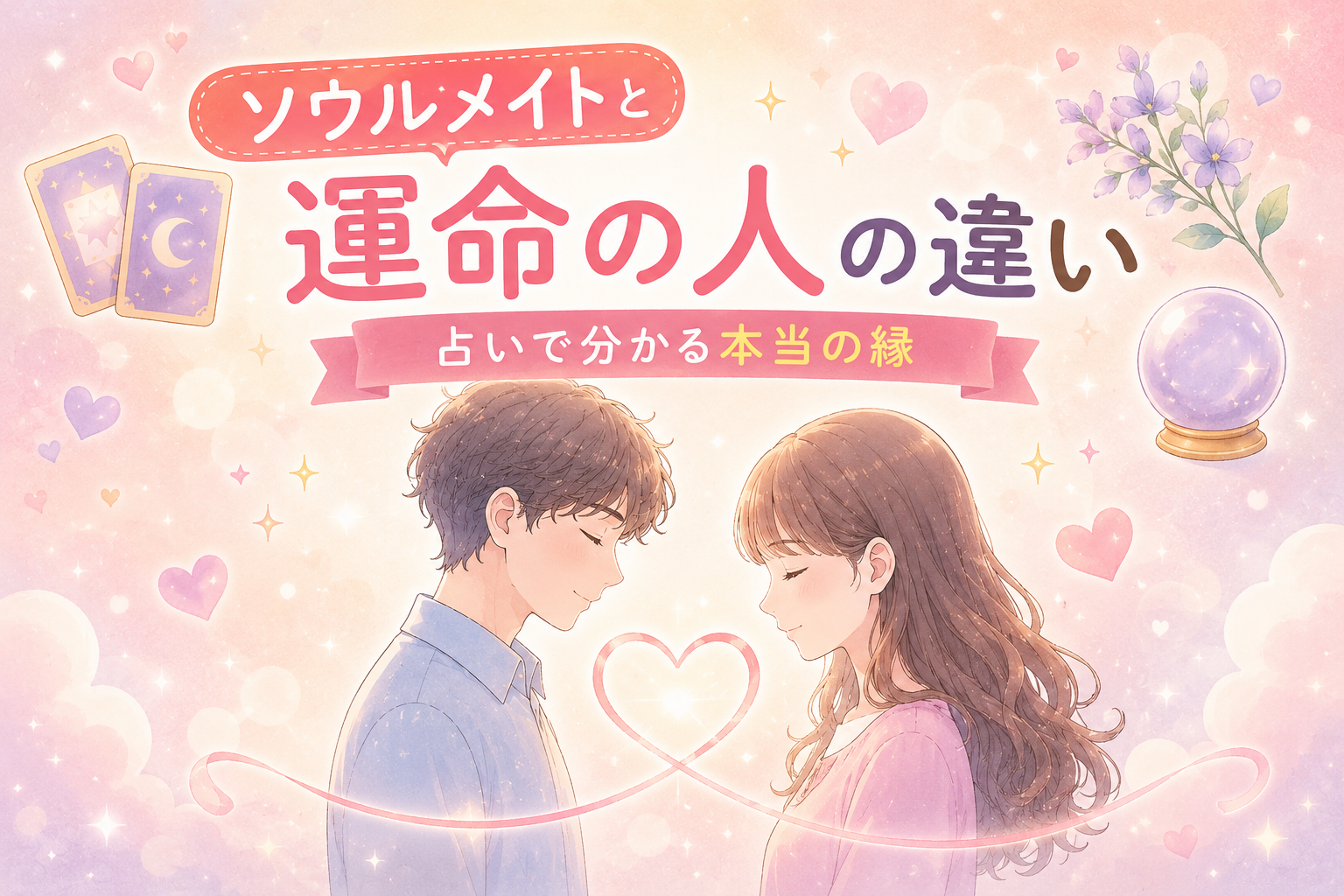 ソウルメイトと運命の人の違い｜占いで分かる本当の縁