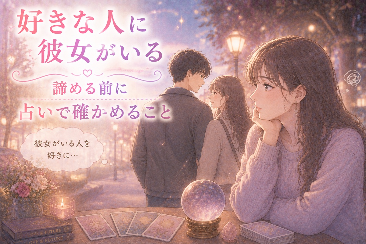 好きな人に彼女がいる｜諦める前に占いで確かめること