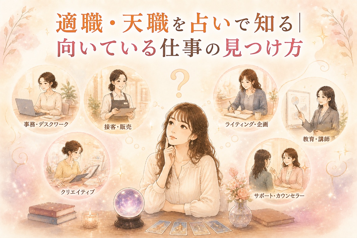 適職・天職を占いで知る｜向いている仕事の見つけ方