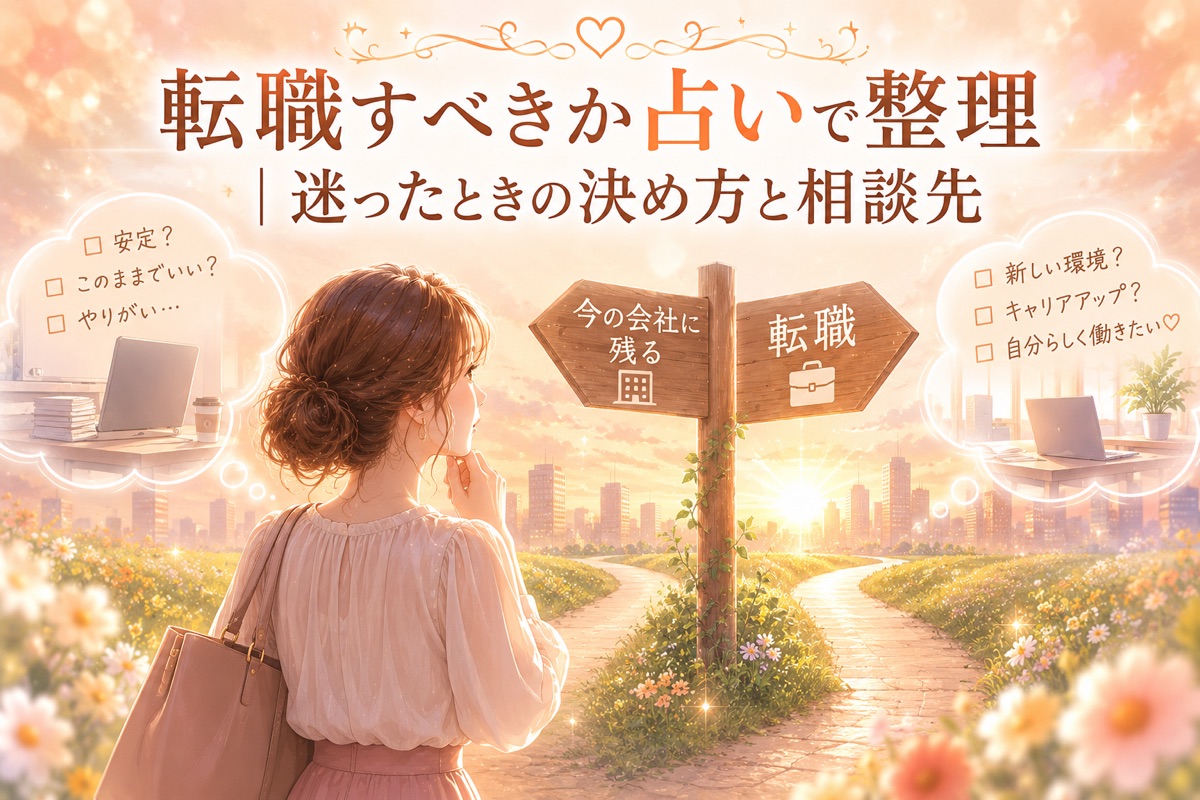 転職すべきか占いで整理｜迷ったときの決め方と相談先