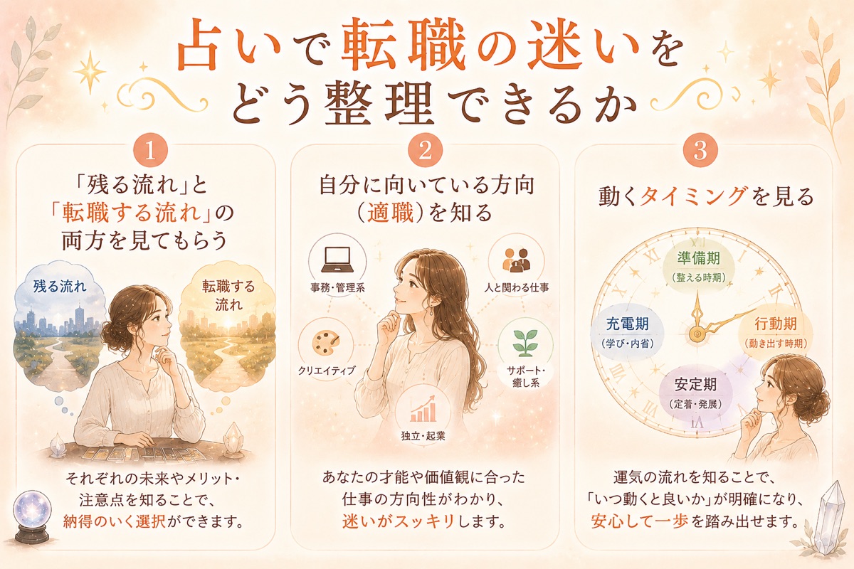 占いで転職の迷いを整理する方法