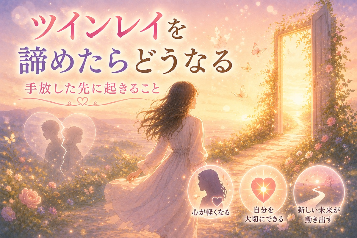 ツインレイを諦めたらどうなる|手放した先に起きること