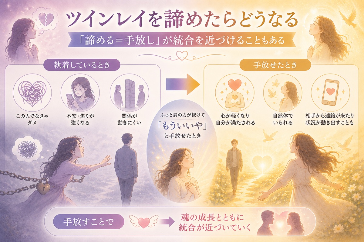 ツインレイを諦めたらどうなるか
