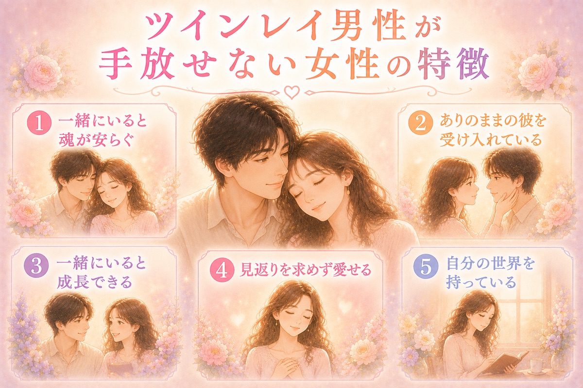 ツインレイ男性が手放せない女性の特徴
