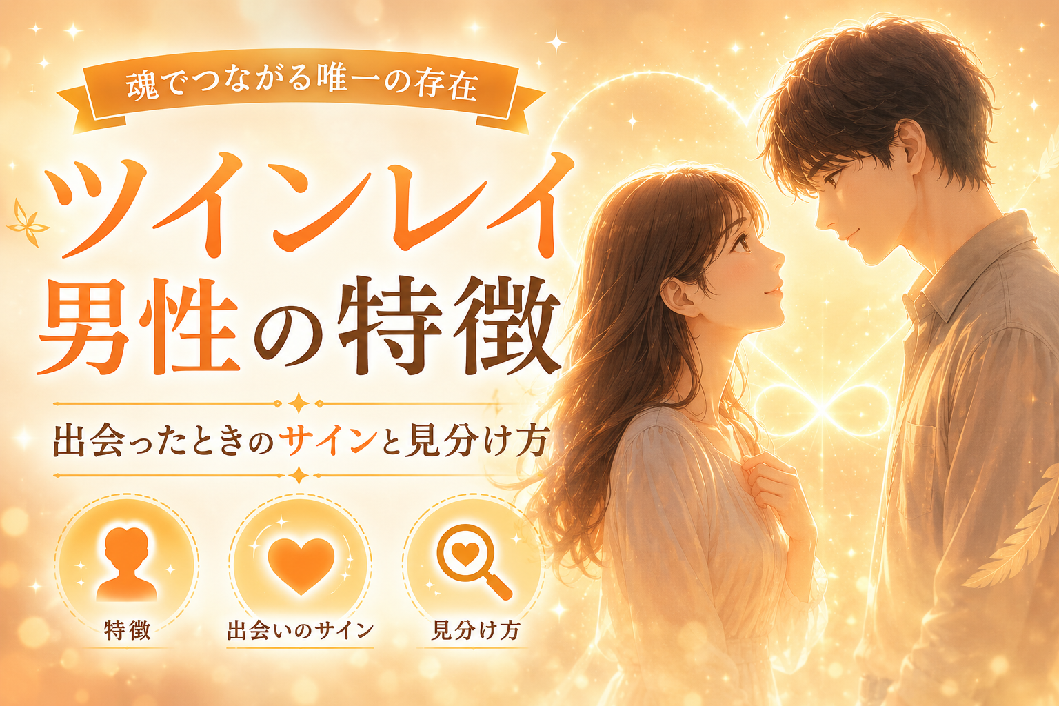 ツインレイ男性の特徴｜出会ったときのサインと見分け方