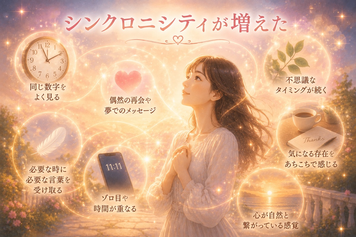 ツインレイとのシンクロニシティが増えるサイン
