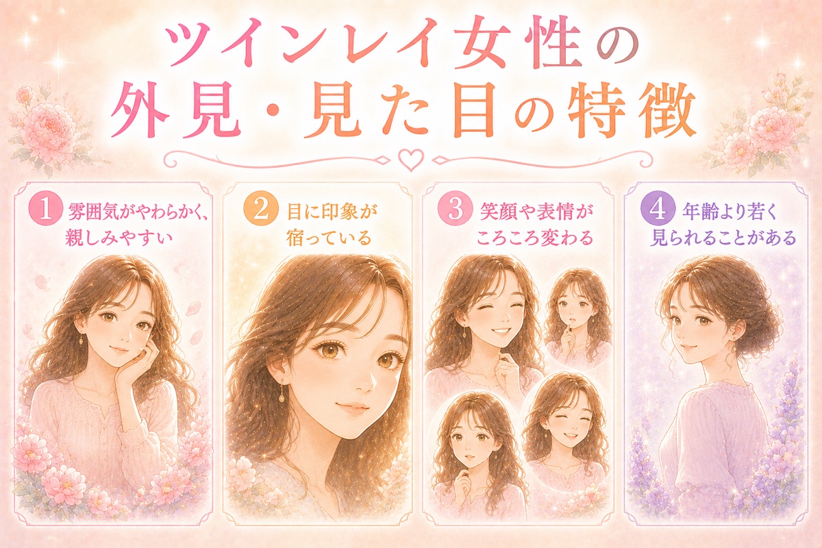 ツインレイ女性の外見・見た目の特徴