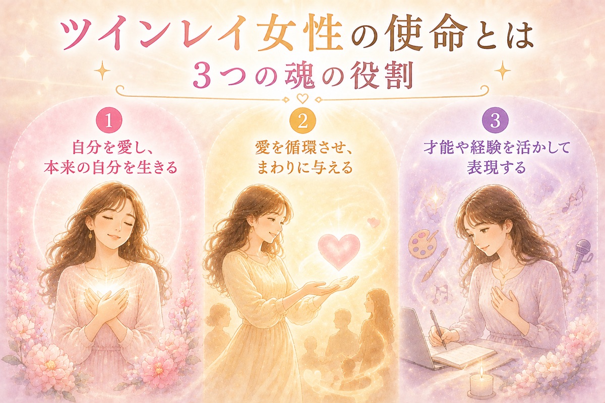 ツインレイ女性の使命3つ