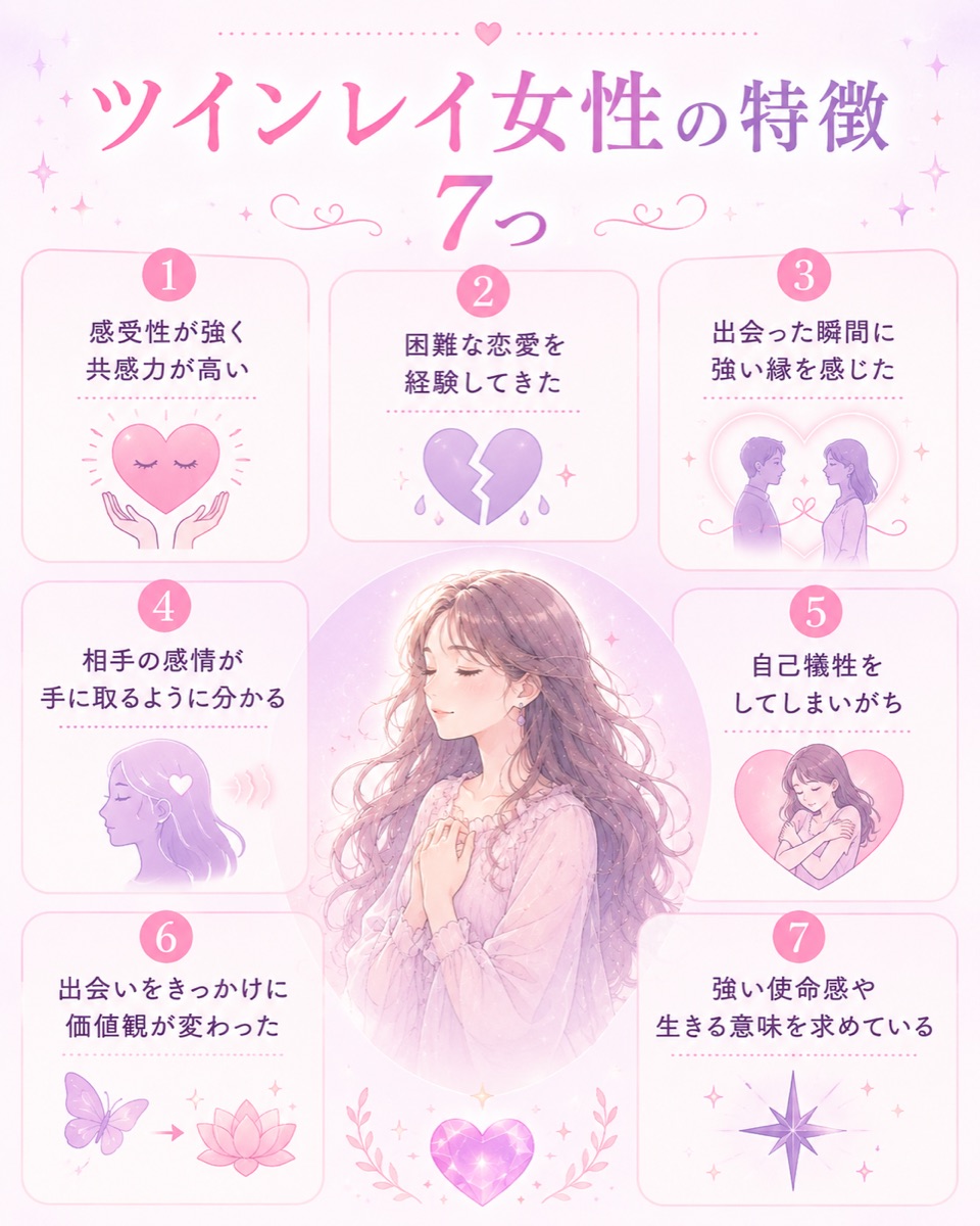 ツインレイ女性の特徴7つ