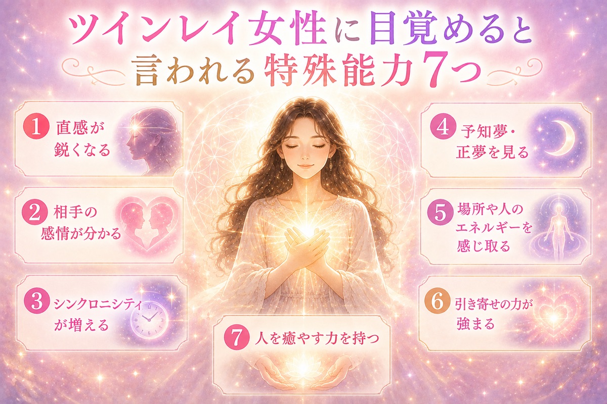 ツインレイ女性の特殊能力7つ