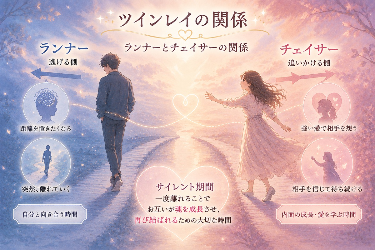 ツインレイのランナーとチェイサーの関係