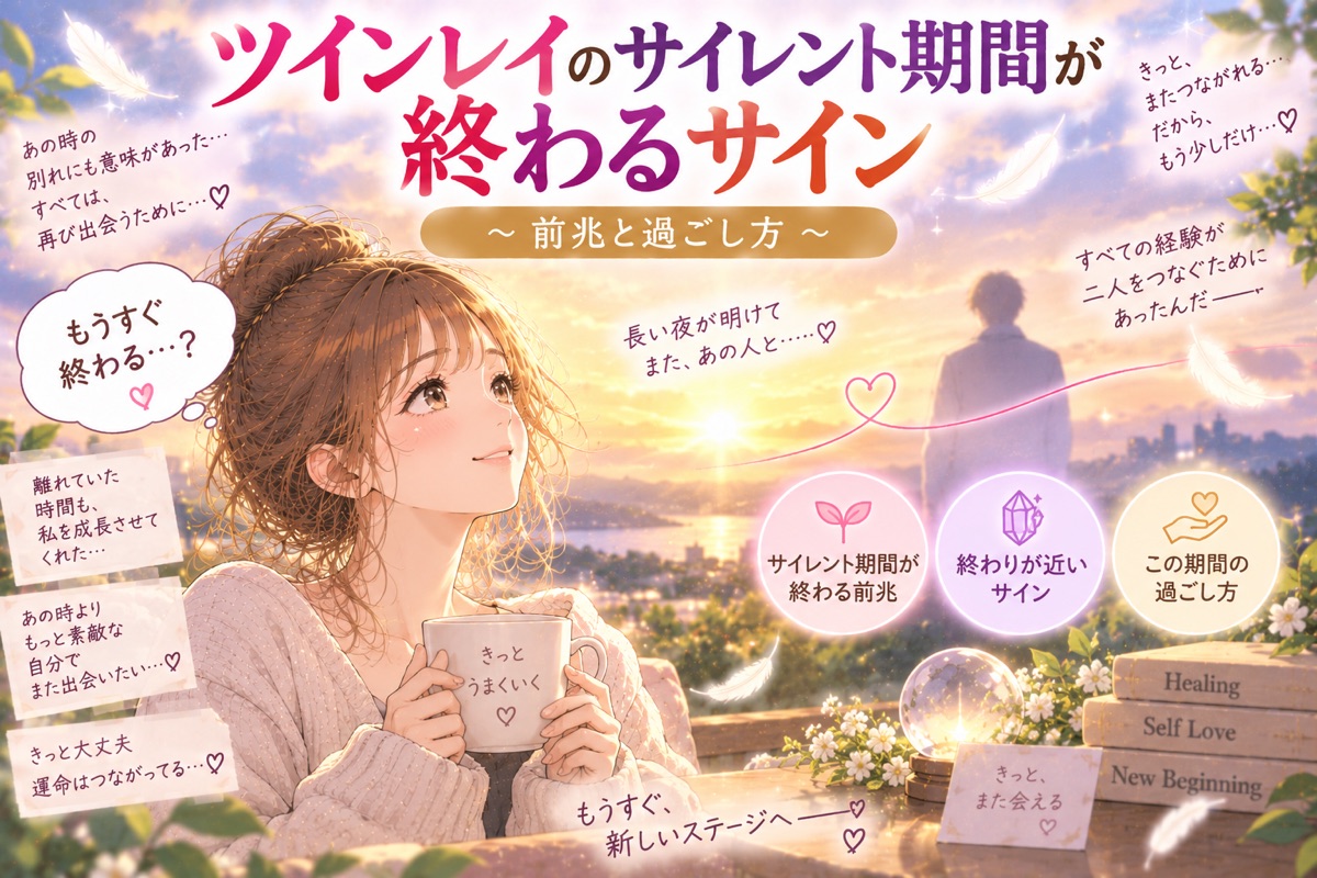 ツインレイのサイレント期間が終わるサイン｜前兆と過ごし方