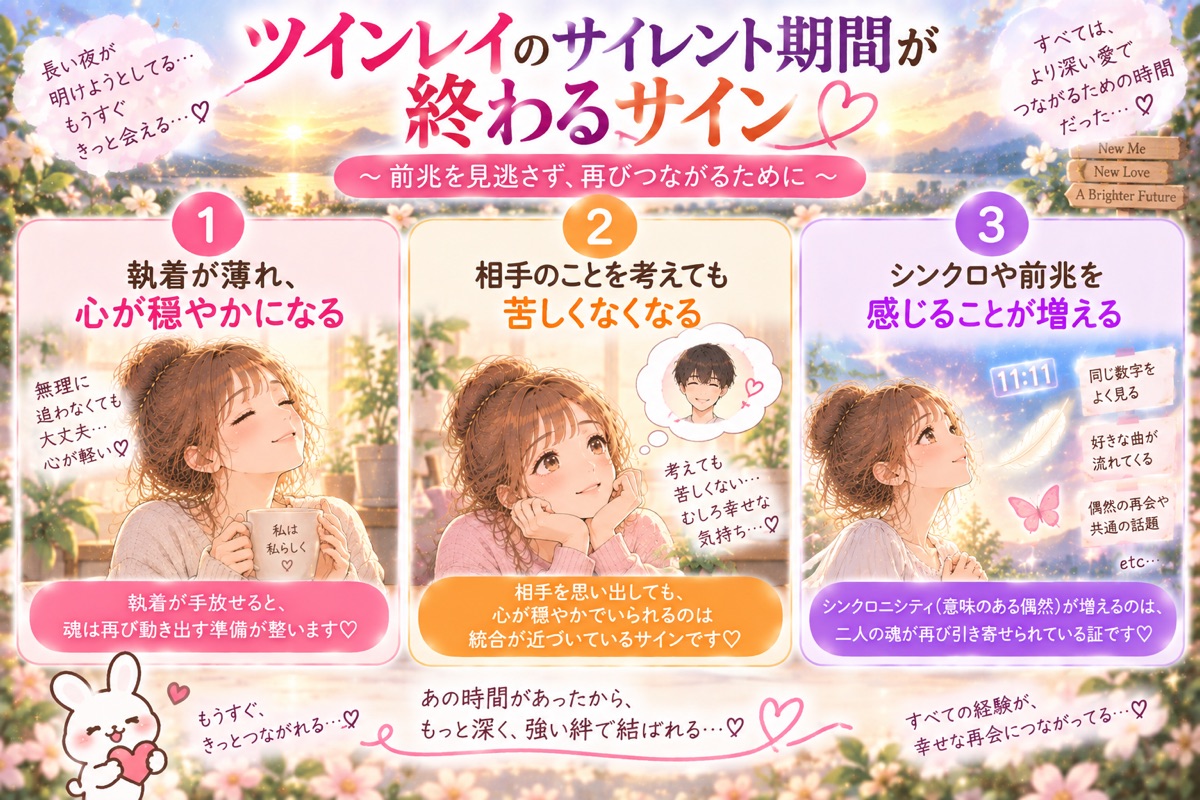 サイレント期間の終わりが近いサイン