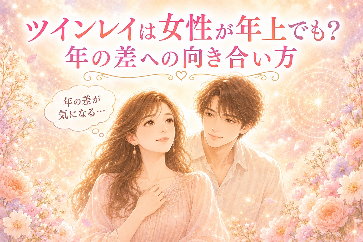 ツインレイは女性が年上でも？年の差への向き合い方