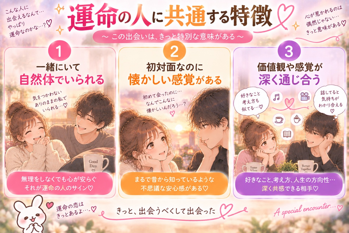 運命の人に共通する特徴