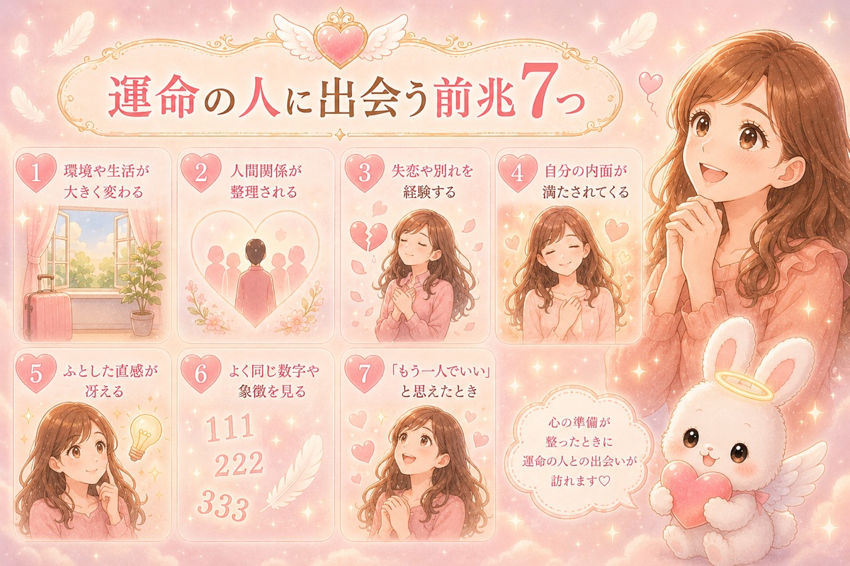 運命の人に出会う前兆7つ
